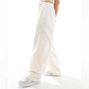 Everlane Organic Cotton White Wide-Leg Pants